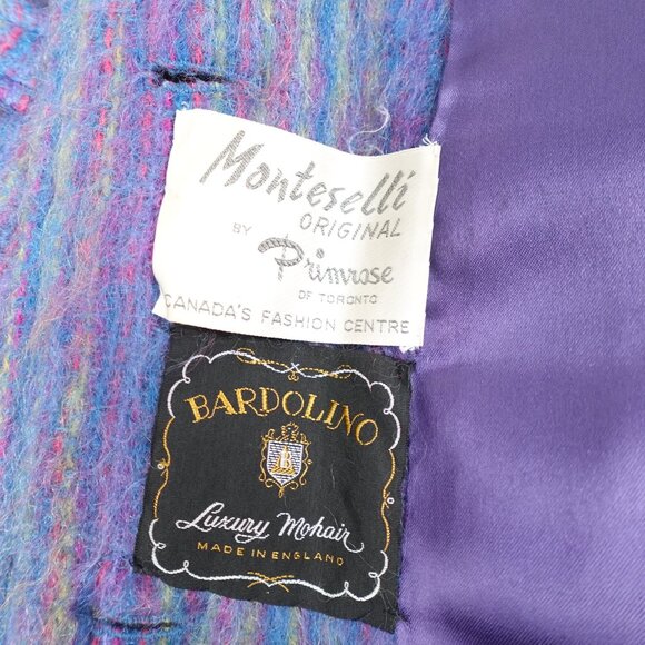 Vintage Bardolino Luxury Mohair Coat Monteselli Original by Primrose Women's S - Picture 3 of 15